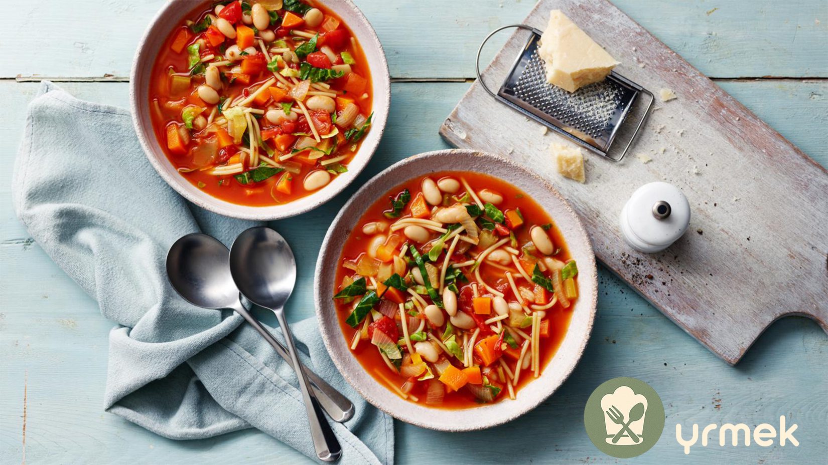 Fasulyeli Minestrone Çorbası Tarifi